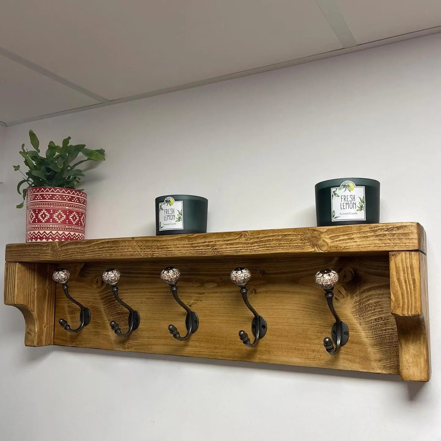 Coat Rack Country Style with Cast Iron Ceramic Tip Hook - Urban – Urban ...