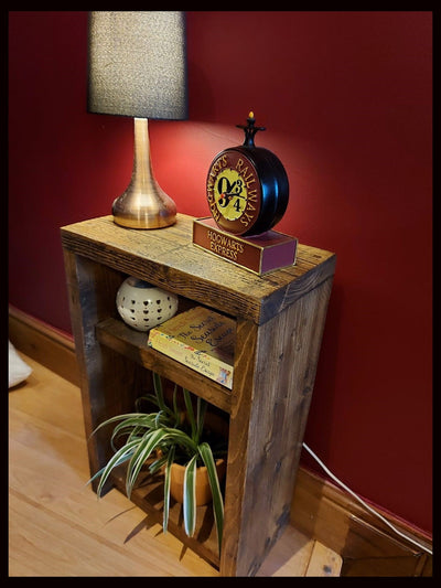 Bedside Table - Industrial Solid Wood