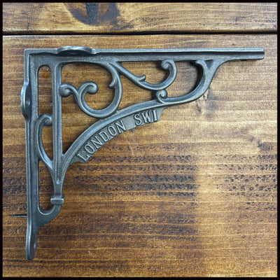 Cast Iron LONDON SW1 Shelf Brackets - Available in two sizes