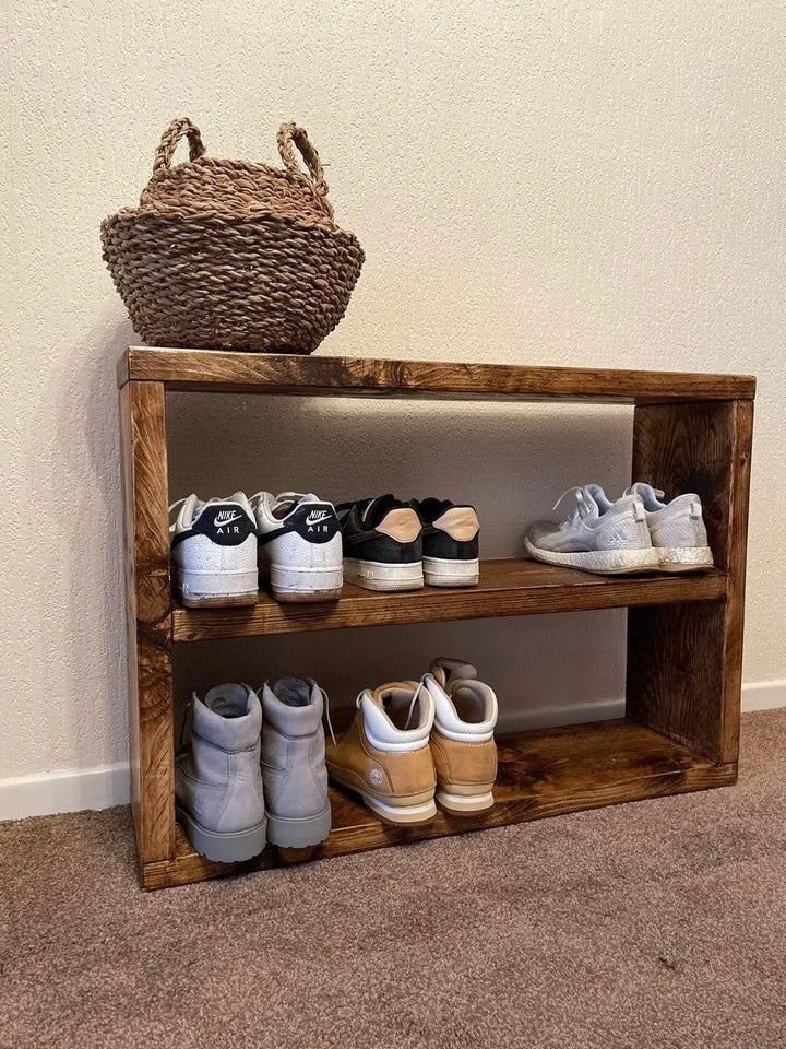HOT Pallet Shoe Storage Made Wood Shoe Shoe Shelf Made
