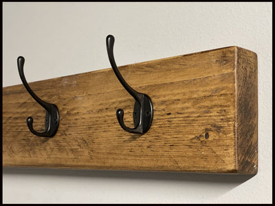 Country Style Handmade Coat Rack.