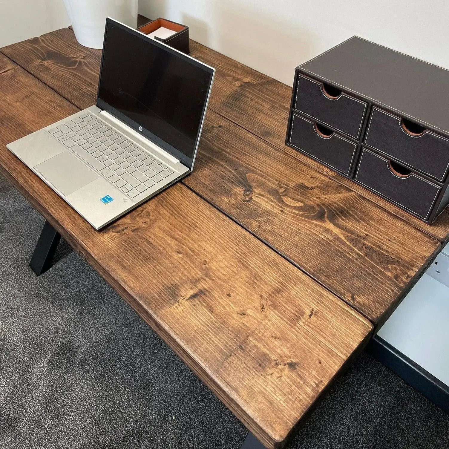 Rustic Office Table Rustic Wooden Office Desk Buy Dark Natural Bronx Oak Effect Swivel
