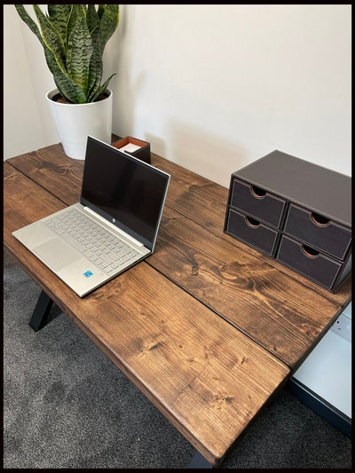 Rustic Solid wood handmade office desk