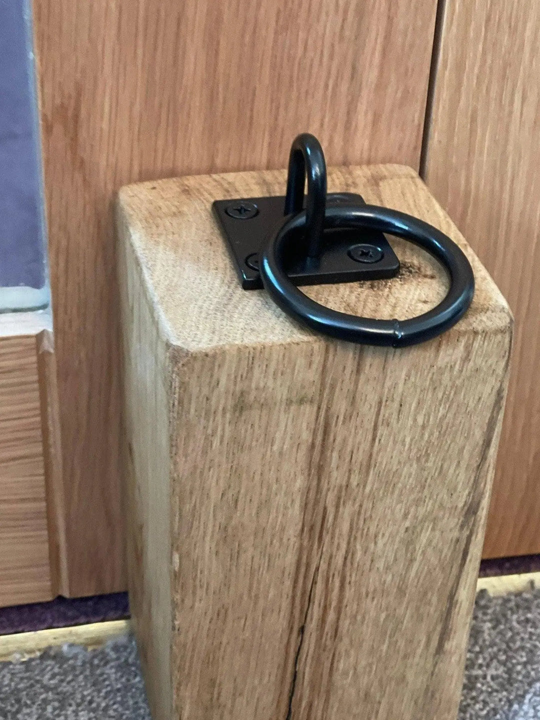 Solid Oak Heavy Door Stop | 9.5cm x 9.5cm - Urban Reclamation, image size:1080x1440